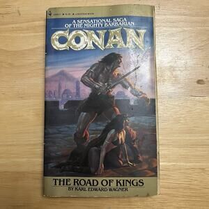 Conan Book 6 The Road of Kings By Karl Edward Wagner Fold Out Vintage 1979